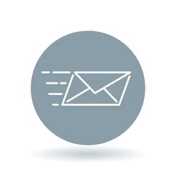 Speed mail icon Stock Illustration