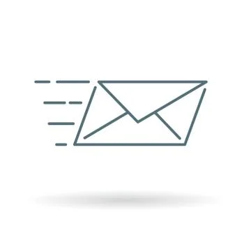 Speed mail icon Illustrazione stock