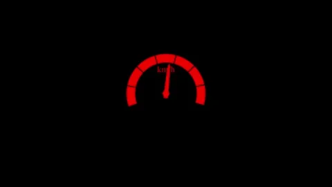 Speed meter animation, speed test 스톡 동영상 258737550