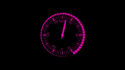 Speed meter animation, speed test Stock Footage 258737551
