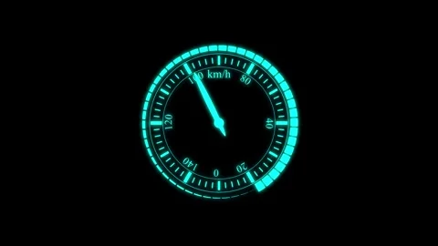 Speed meter animation, speed test Stock Footage 258737554