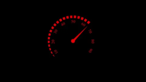 Speed meter animation, speed test Stock-Footage 258737567