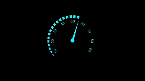 Speed meter animation, speed test Stock Footage 258737568