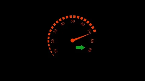 Speed meter animation, speed test Stock Footage 258737574