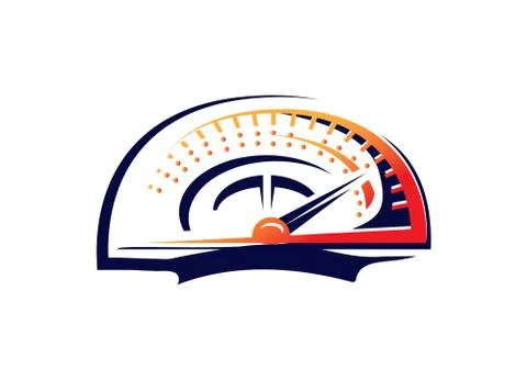 Speed meter illustration Stock Illustration