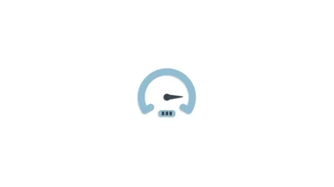 Speed Meter page Speed icon animation for video motion graphics Stock Footage 202545558