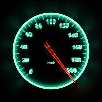 Speed ??is more than 200 Stock Illustration