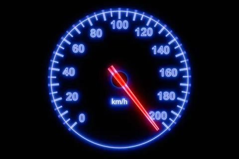 Speed ??is more than 200 Stock Illustration