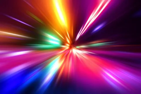 Speed motion on night road Stock Illustration
