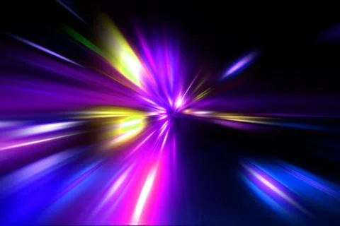 Speed motion on night road Stock Illustration
