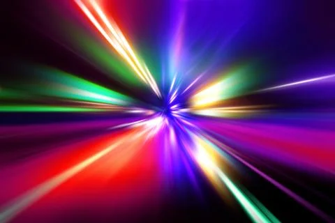 Speed motion on night road Stock Illustration