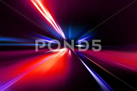 Speed motion on night road Stock Illustration