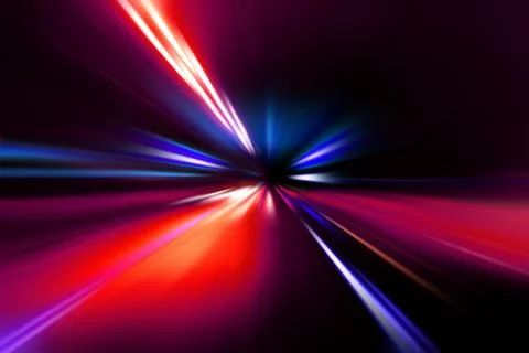 Speed motion on night road Stock Illustration