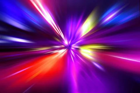 Speed motion on night road Stock Illustration