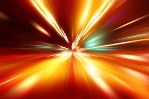Speed motion on night road Stock Illustration