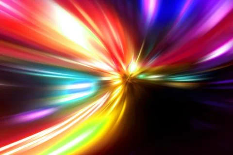 Speed motion on night road Stock Illustration