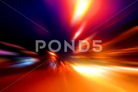 Speed motion on night street Stock Illustration