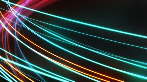 Speed motion on night,neon light wave motion,Abstract image of future techn.. Stock Photos
