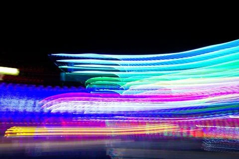 Speed of neon light Foto stock