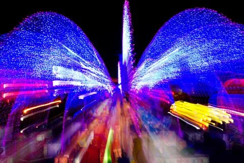 Speed of neon light Stock Photos