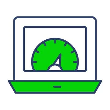 Speed optimization icon modern illustration Stock Illustration
