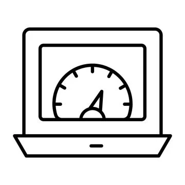 Speed optimization icon modern illustration Stock Illustration