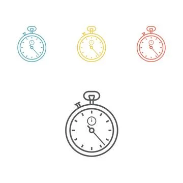 Speed optimization icon. stopwatch sign Stock Illustration