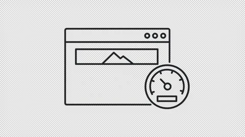 Speed optimization line animation Stock Footage 305457062