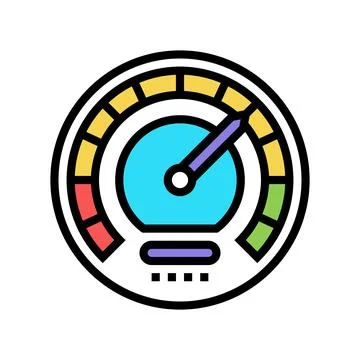 Speed optimize color icon vector illustration 库存插图