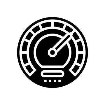 Speed optimize glyph icon vector illustration Stock Illustration