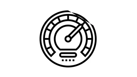 Speed optimize line icon animation Stock Footage 164208728