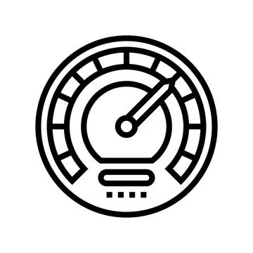 Speed optimize line icon vector illustration Stockillustratie
