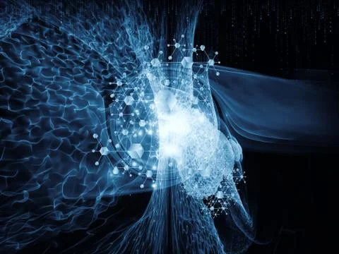 Speed of Particles Stock Illustration