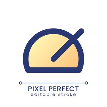 Speed up pixel perfect gradient fill ui icon Illustrazione stock