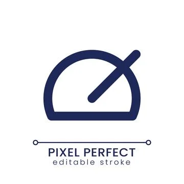 Speed up pixel perfect linear ui icon Stock Illustration