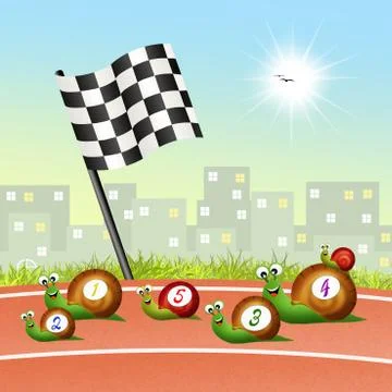 Speed race Stock Illustration