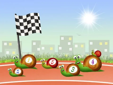 Speed race Stock Illustration