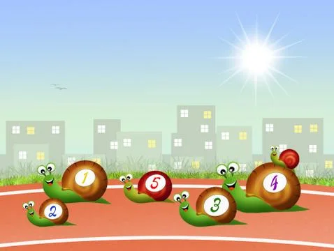 Speed race Stock Illustration