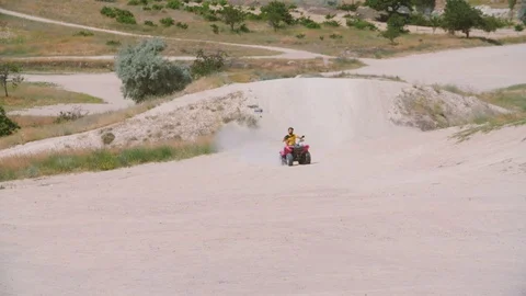 Speed Race in Wild Terrain Stock Footage 104340430