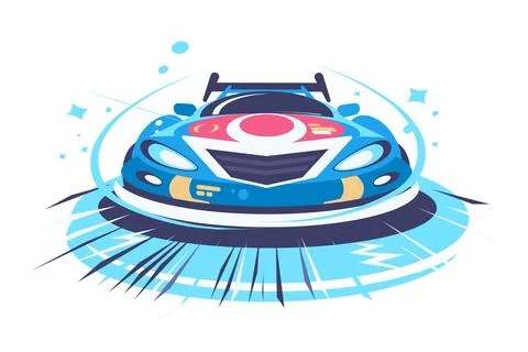 Speed Racing Car Stock Illustration