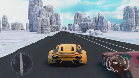 Speed Rasing 3d Video Game Vidéo 121406212