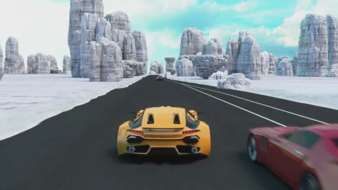 Speed Rasing 3d Video Game Видео 121416237