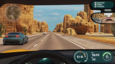 Speed Rasing 3d Video Game Vidéo 121709615