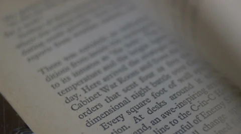 Speed reading a book Stock Footage 62913687