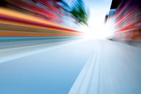 Speed on road Stock Photos