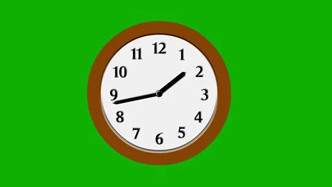 Speed running clock green screen motion graphics Stock Footage 250336717