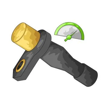 Speed sensor illustration Illustrazione stock