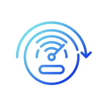 Speed sensors gradient linear vector icon イラスト素材