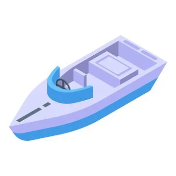 Speed ship icon isometric vector. Holiday activity Illustrazione stock
