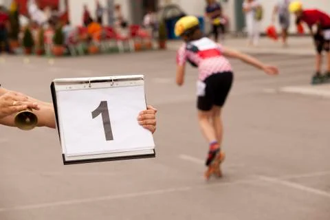 Speed skating Stock Photos